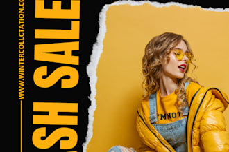 design cheap fashion poster,flyer,brochure,banners
