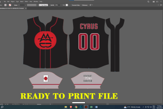 create jersey design layout for sublimation printing