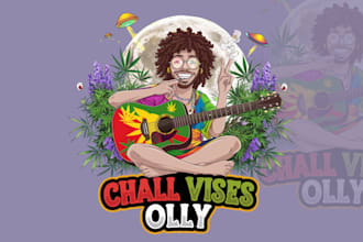 make logo for medical cannabis, marijuana, hemp, weed, cbd, thc, pharmacy, vape