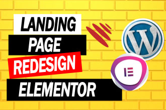 do amazing landing page design or wordpress website or squeeze page