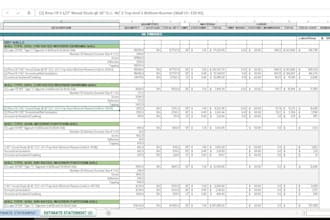 do material takeoff, quantity take off and cost estimation