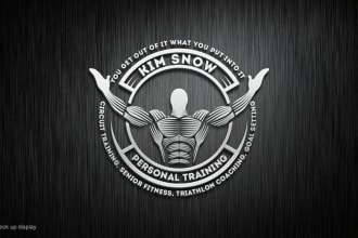 provide a modern fitness gym sports logo design