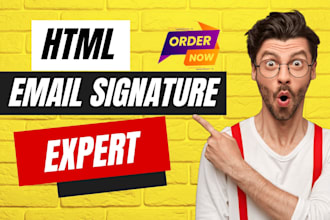 create outlook signature or HTML email signature