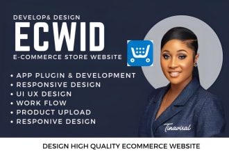 build ecwid store, ecommerce design ecwid shopify store, big cartel website