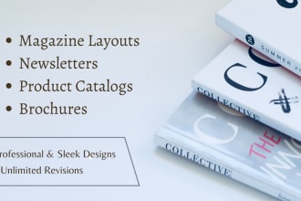 design magazine layouts and newsletters in canva