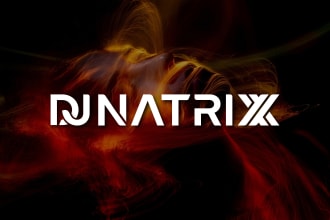 do music band typography edm dj and text logo
