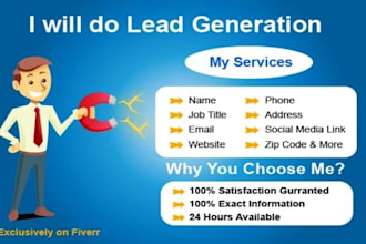 generate any type of email list or cold emails