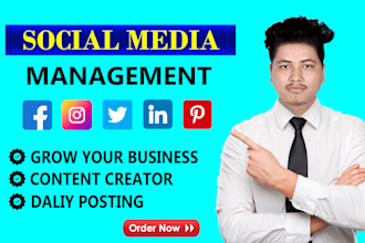 social media marketing and will be your social media manager