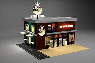 3d isometric building for you in 3ds max with v ray lighting