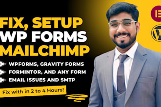 fix or create php forms, contact form 7, signup, login, registration and wp form