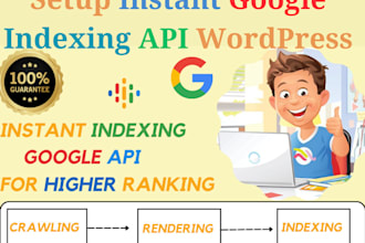 setup instant google indexing API wordpress website