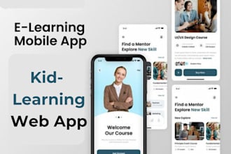 build educational app, kid learning app, mobile app, e learning app, online app