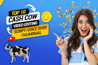 create automated cash cow video and faceless youtube channel