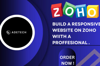 design on zoho, professional website on zoho sites