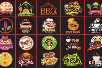 make restaurant, bbq, pizza, bakery, cafe, food, drink, burger and coffee logo