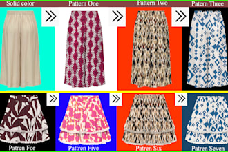 do change clothing color and pattern professionally