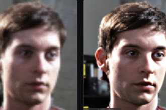 increase photo resolution and repair blurry image