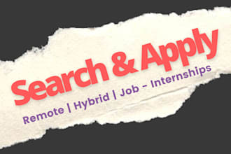 search and apply for job application