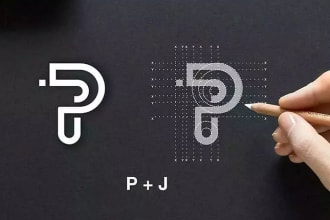 design eye catching unique wordmark  monogram letter mark font logo
