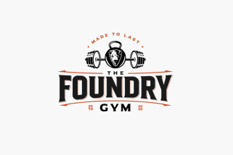 foundry gym fall apparel logo design