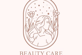 feminine, skincare, cosmetic, beauty, salon and spa, care logo design