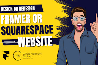 design an amazing framer or squarespace website for your business