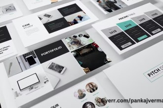 powerpoint presentation and pitch deck design