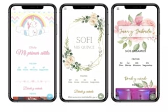 design of web invitations for all types of events