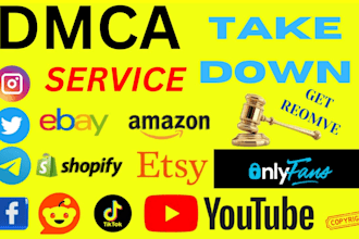 send dmca takedown report remove copyright reddit telegram fb onlyfan and  ig