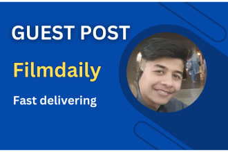 write and publish articles for filmdaily fast