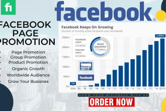 do organic promotion of your facebook page group or product