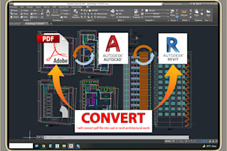 convert jpg, PDF, sketch drawing to autocad dwg