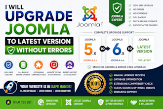 upgrade joomla 3 to joomla 6 without errors