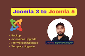 upgrade joomla 3 to  joomla 5