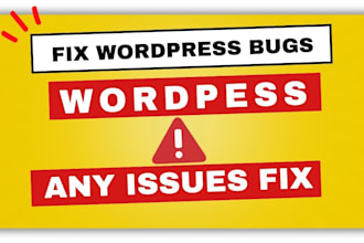 fix wordpress issues bug divi website, elementor pro expert