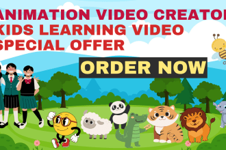 create kids learning videos with 2d animations