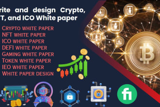 write and design crypto, nft, and ico white paper