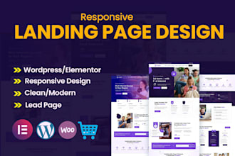 Best Deals!  do modern landing page design for your business
