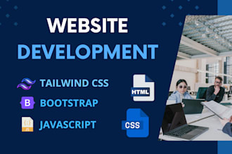 build responsive websites with HTML CSS tailwind bootstrap