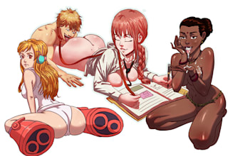 draw nsfw high quality anime style illustration