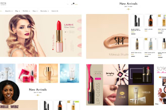 design skin care, make up, spa, beauty saloon, skin care shopify store