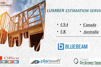 do wood framing, lumber material takeoff, cost estimation