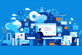 create modern minimalist flat vector illustrations for anything