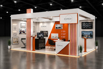design 3d trade show booth and exhibition stand