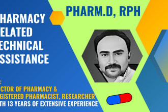 assist you for pharmacy related technical writings