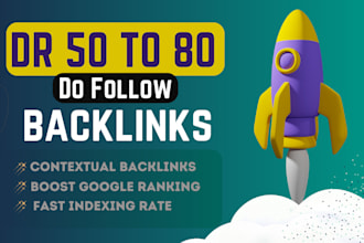high authority DR 70 plus tf 30 plus contextual seo backlinks