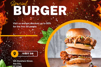 design eye catching social media poster or banner ads for your brand in 1 hr