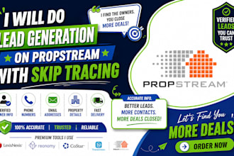 do lead generation and skip tracing on propstream