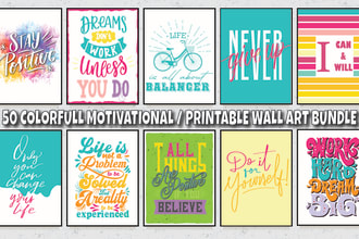 provide motivational printable wall art bundle for your etsy shop