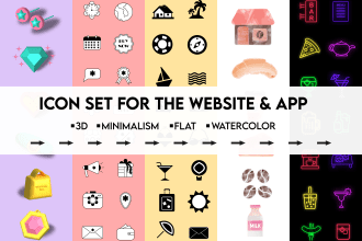 create unique icons for your website or application